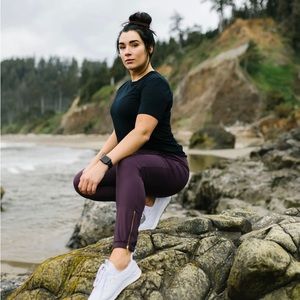 Zyia Fig Peak Zipper Joggers